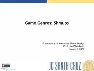 Game Genres: Shmups