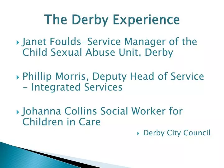 the derby experience
