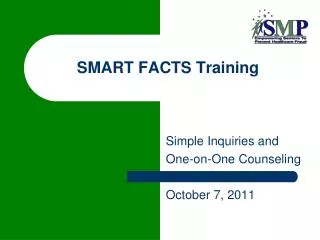 SMART FACTS Training