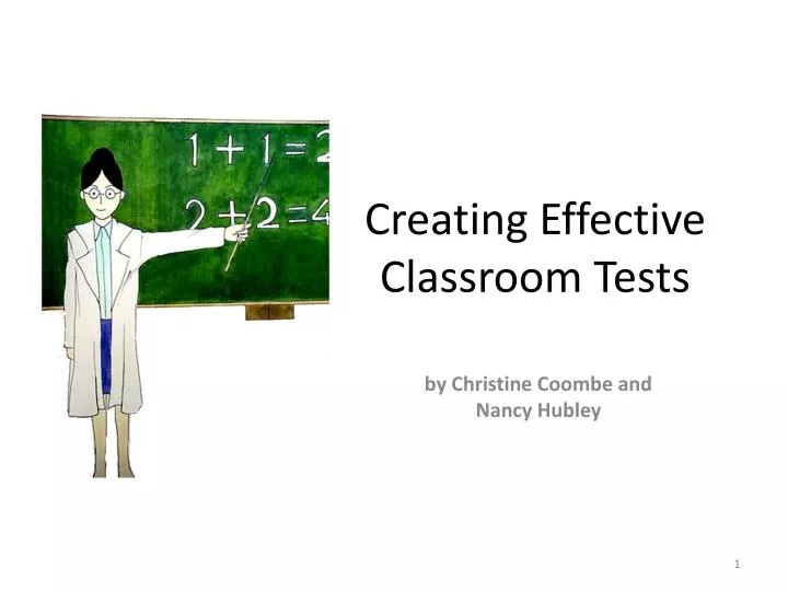 creating effective classroom tests