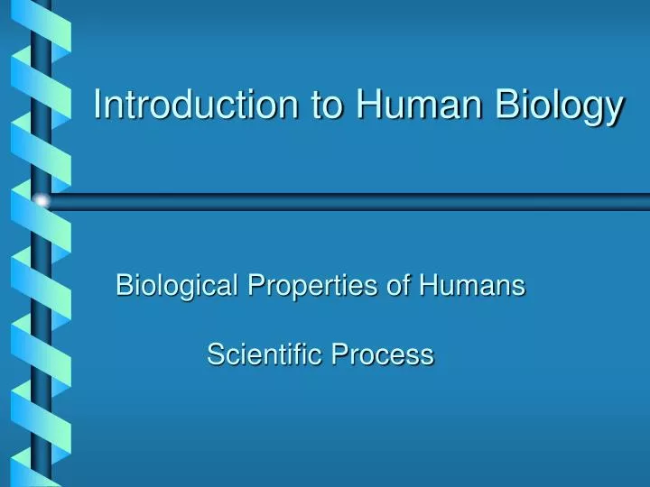 introduction to human biology