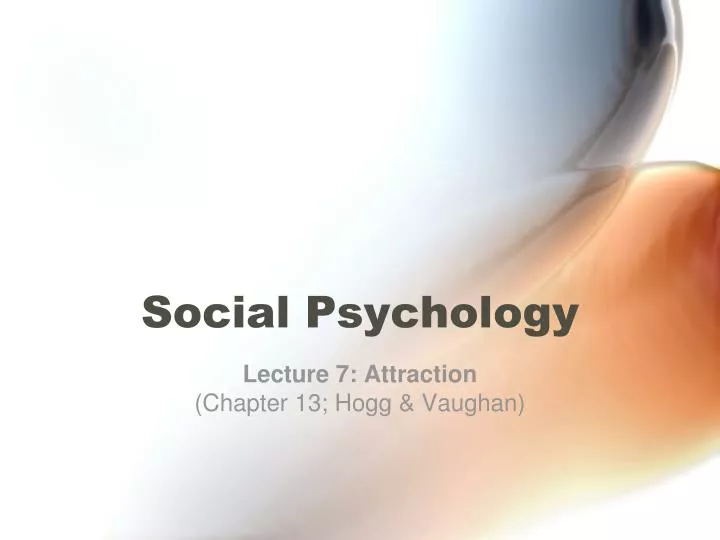 social psychology