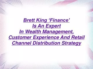 Brett King 'Finance'