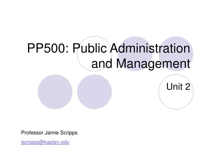 pp500 public administration and management