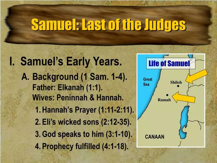 samuel last of the judges