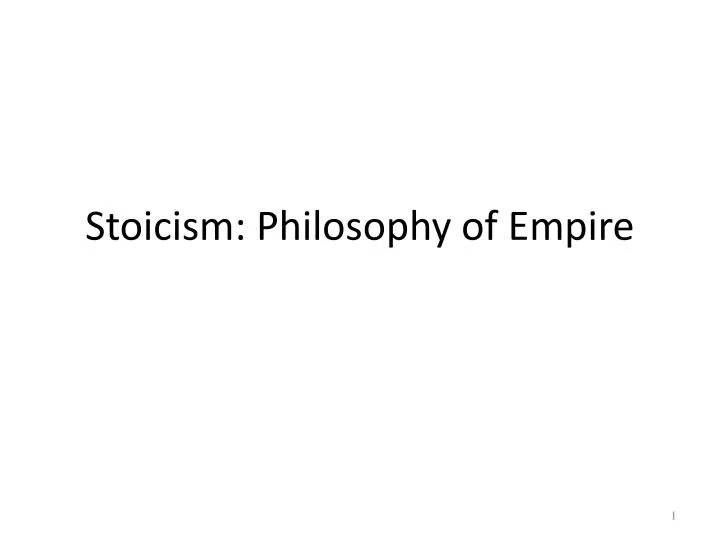 stoicism philosophy of empire