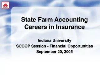 State Farm Accounting Careers in Insurance