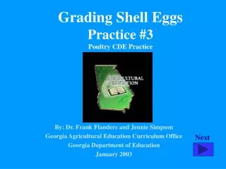 Grading Shell Eggs Practice #3 Poultry CDE Practice