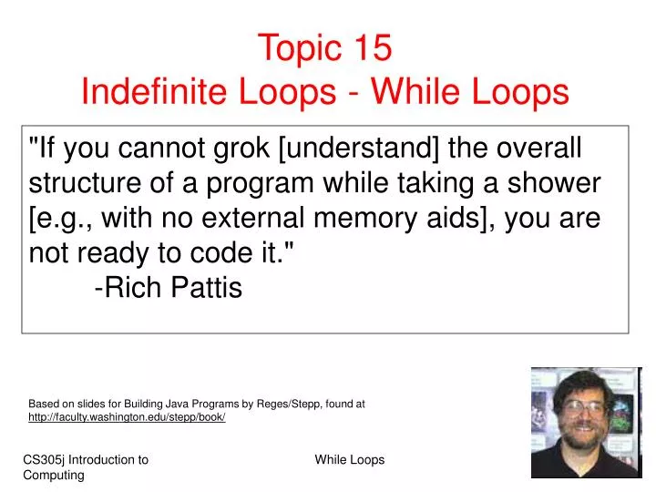 topic 15 indefinite loops while loops