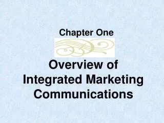 Overview of Integrated Marketing Communications