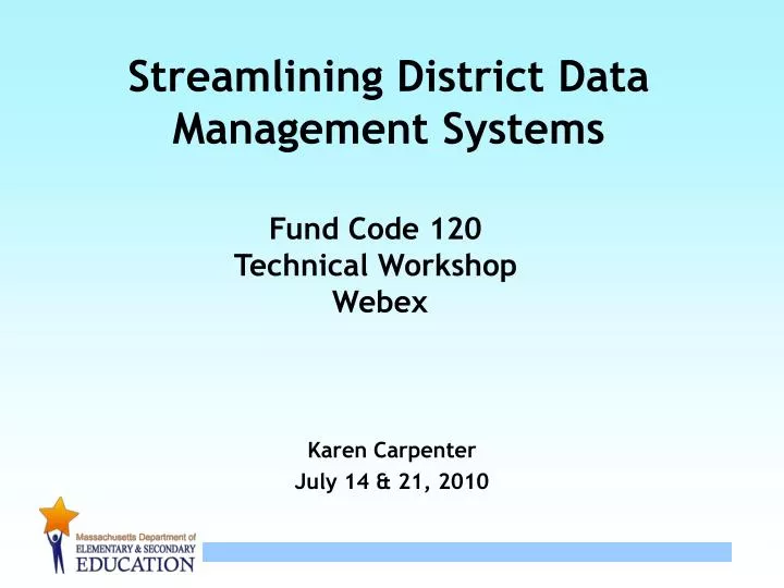 streamlining district data management systems