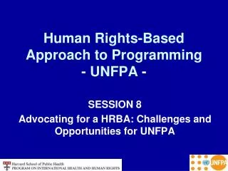 Human Rights-Based Approach to Programming - UNFPA -