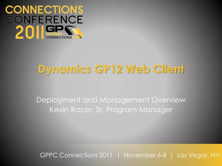dynamics gp12 web client