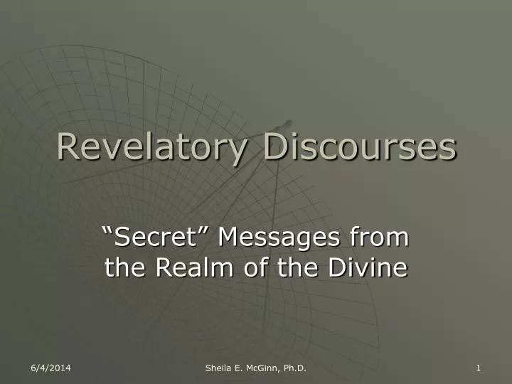 revelatory discourses