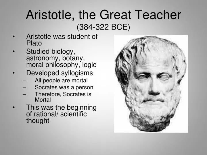 aristotle the great teacher 384 322 bce