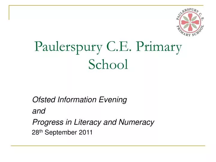 paulerspury c e primary school