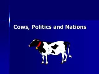 Cows, Politics and Nations
