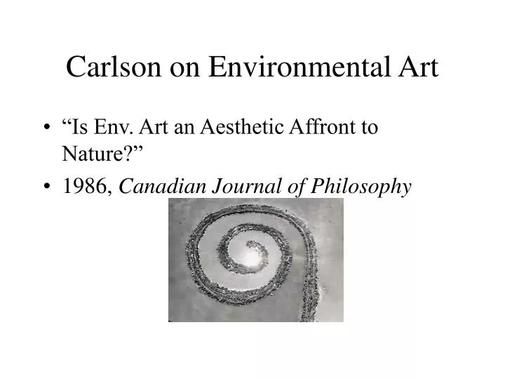 carlson on environmental art