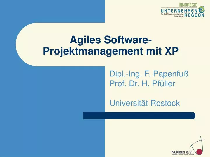 agiles software projektmanagement mit xp