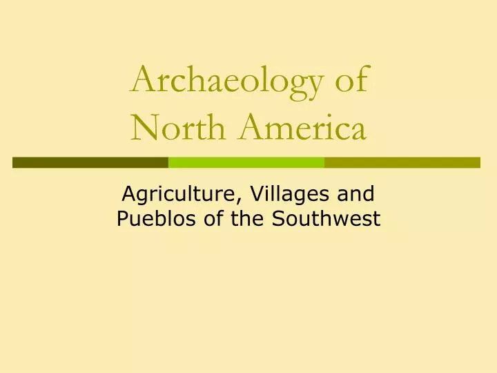 archaeology of north america