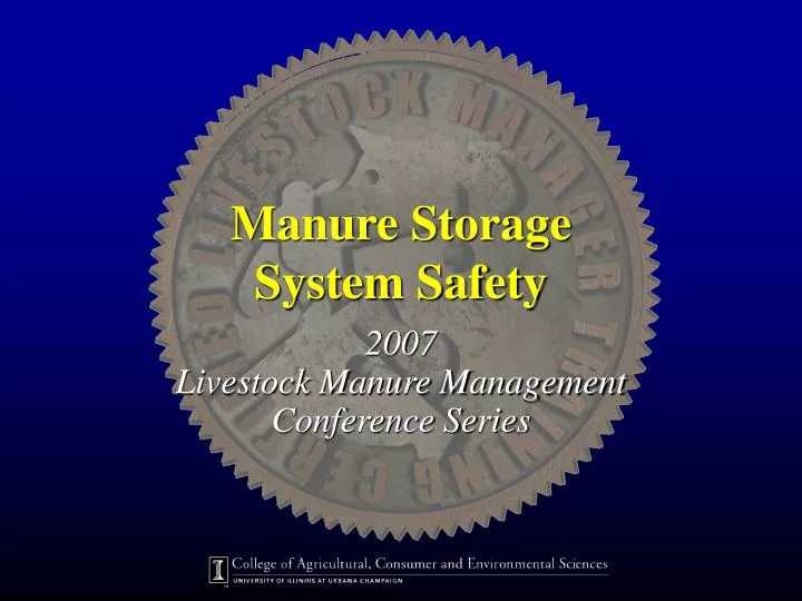 manure storage system safety