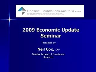 2009 Economic Update Seminar