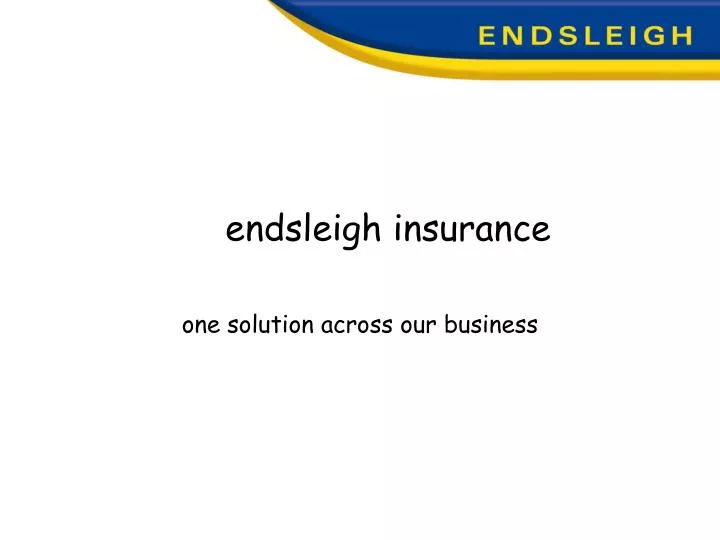 endsleigh insurance