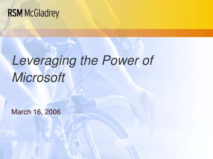 leveraging the power of microsoft