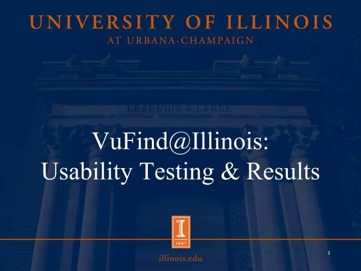 vufind@illinois usability testing results