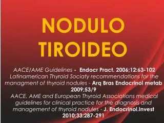nodulo tiroideo