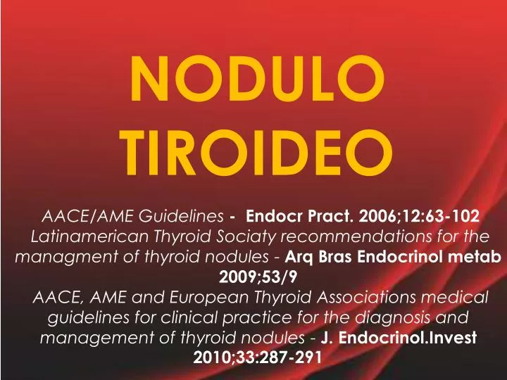 nodulo tiroideo