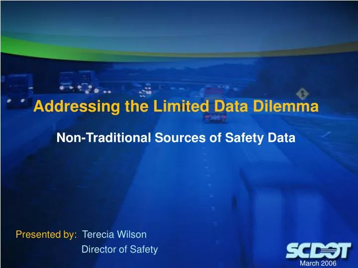 addressing the limited data dilemma non traditional sources of safety data