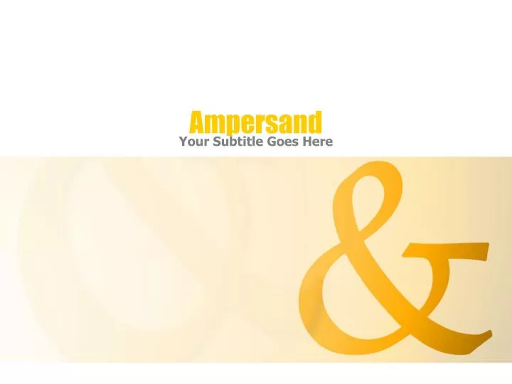 ampersand
