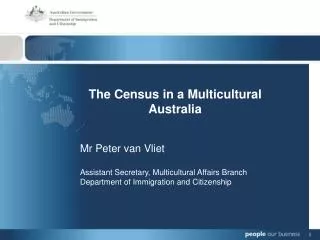 The Census in a Multicultural Australia