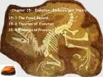 Chapter 15: Evolution—Evidence and Theory - slide 1