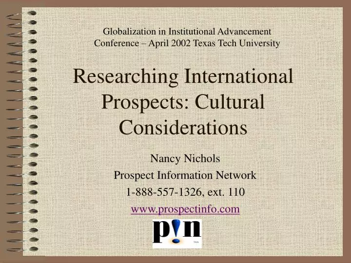 researching international prospects cultural considerations