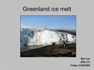 Greenland ice melt