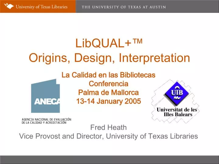 libqual origins design interpretation