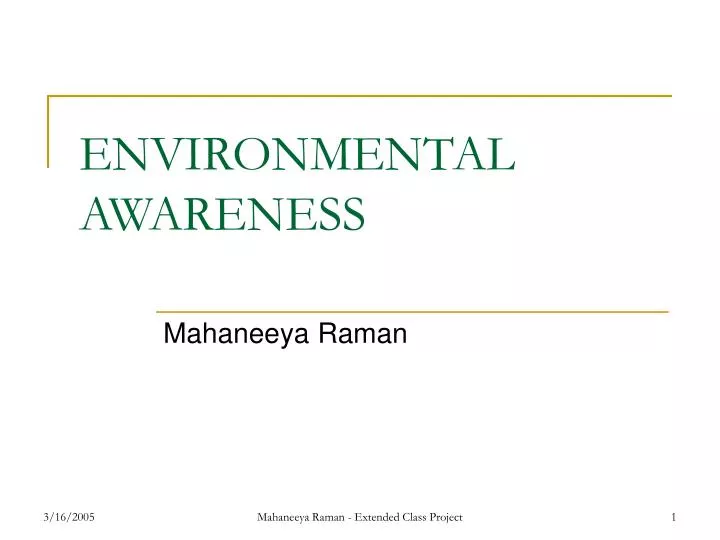 environmental awareness