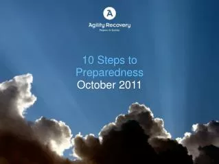 10 Steps to Preparedness October 2011