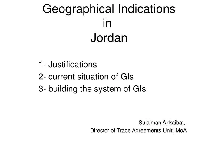 geographical indications in jordan