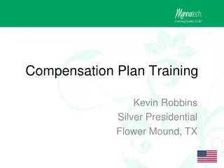 Compensation Plan Training