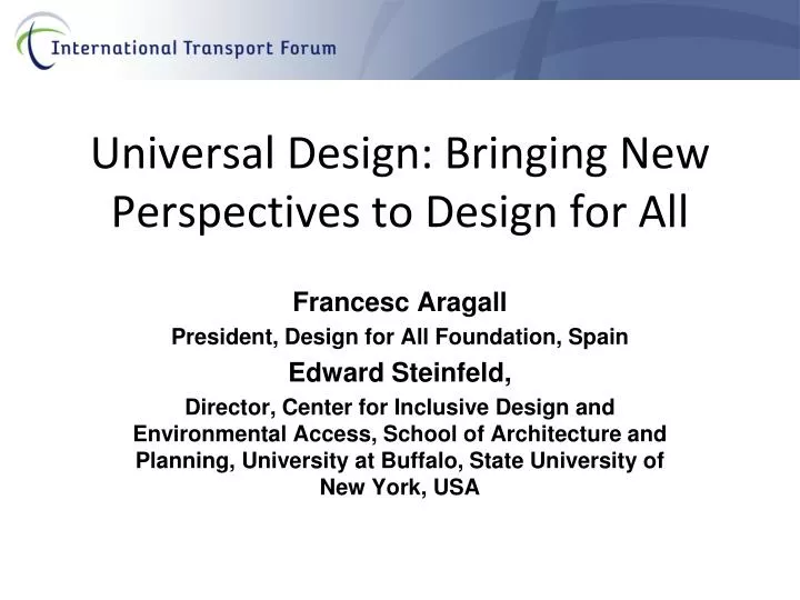 universal design bringing new perspectives to design for all