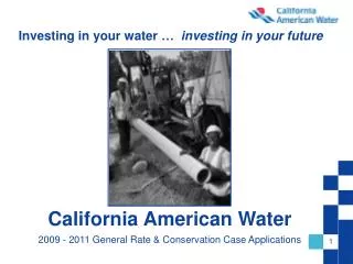 Investing in your water … investing in your future