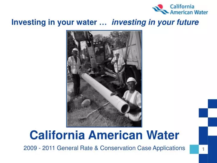 investing in your water investing in your future
