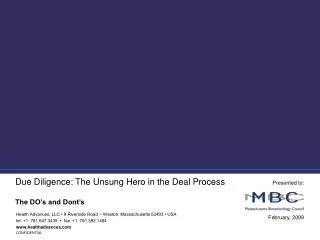 Due Diligence: The Unsung Hero in the Deal Process
