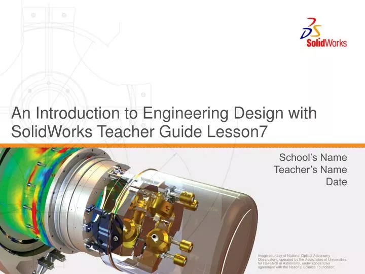 an introduction to engineering design with solidworks teacher guide lesson7