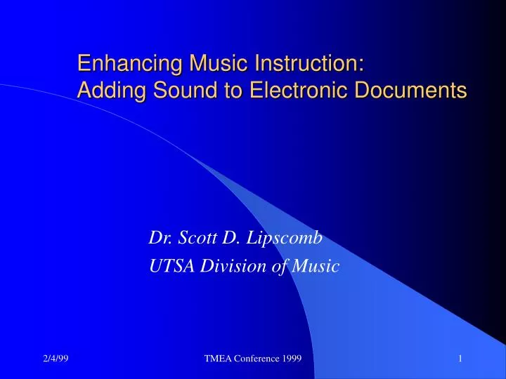 enhancing music instruction adding sound to electronic documents