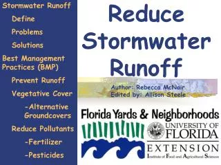 Reduce Stormwater Runoff