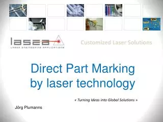 Direct Part Marking by laser technology